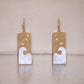 Wave Two Tone Scratch Finish Earrings - Gold - Mellow Monkey