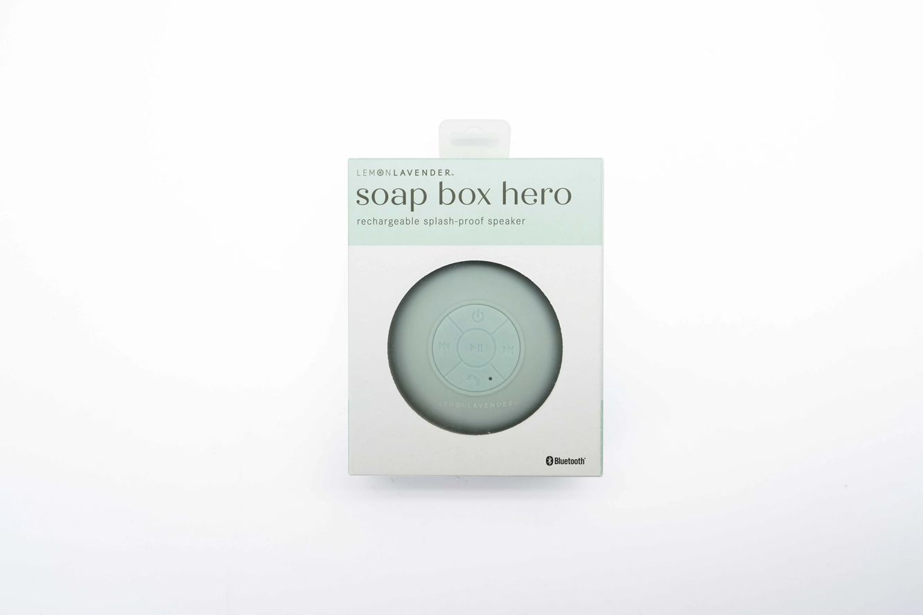 Lemon Lavender Soap Box Hero Splash Proof Bluetooth Speaker - Pastels - Mellow Monkey