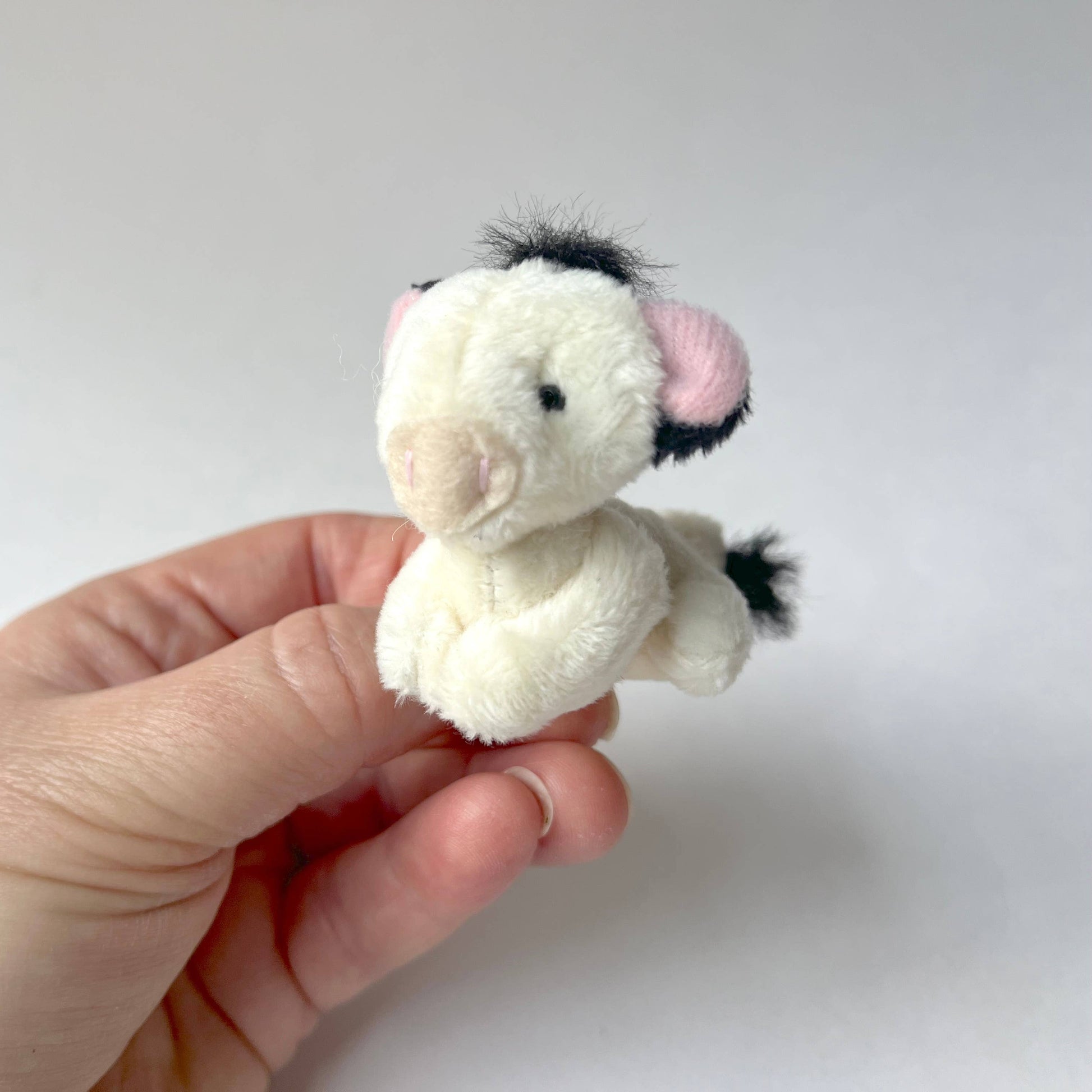Miniature Plush Cow - Backpack Charm - 2-in - Mellow Monkey