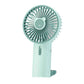 Portable Handheld USB Rechargeable Mini Fan - Aqua Green - Mellow Monkey