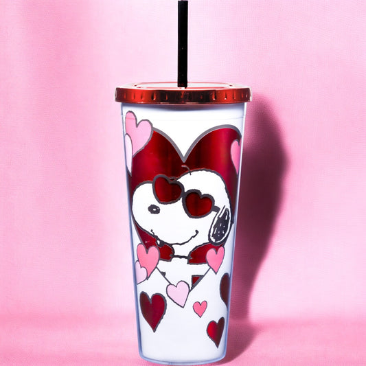 Snoopy Valentine Foil Cup - 16oz.