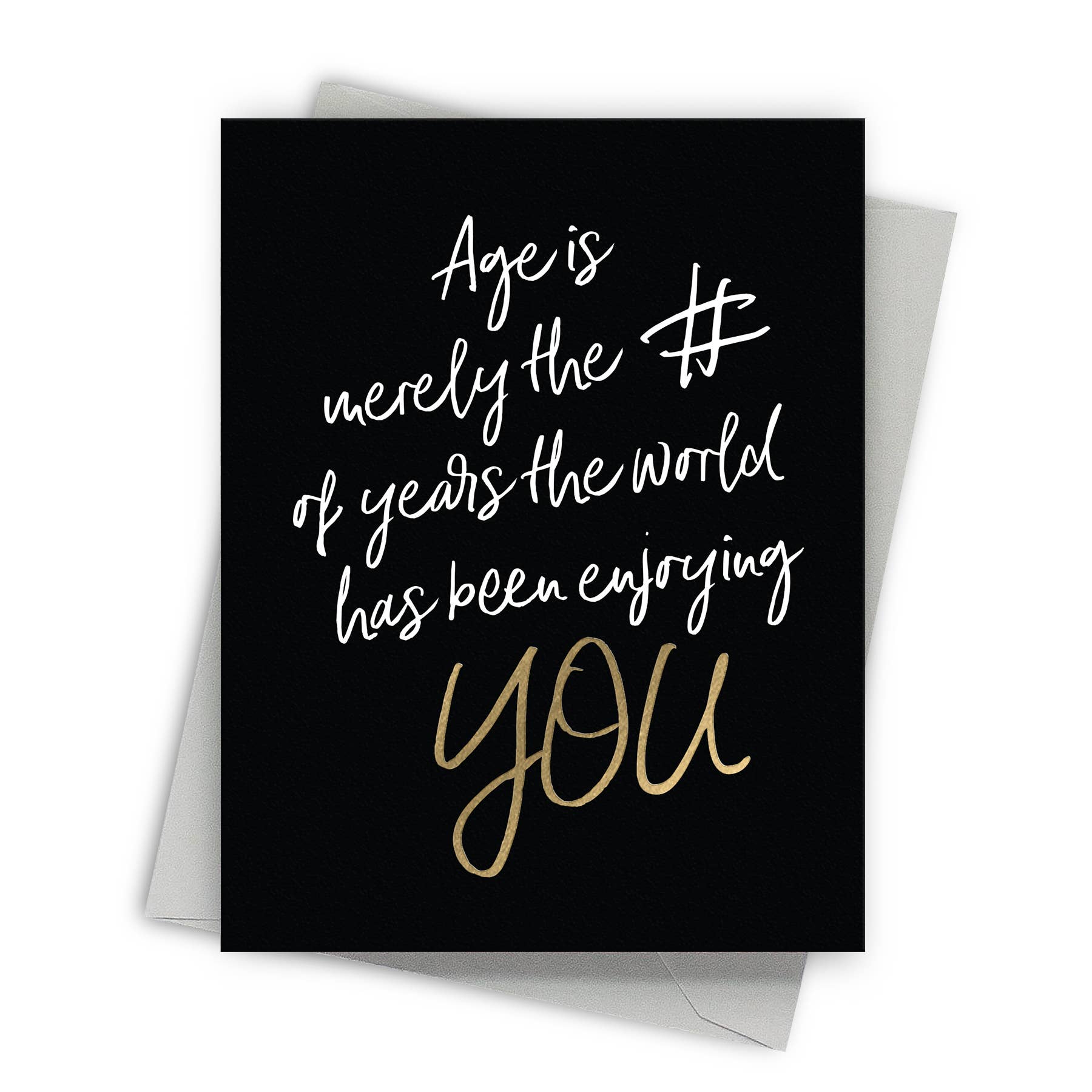 Age Is Just A Number – Uplifting Birthday Card  - Mellow Monkey