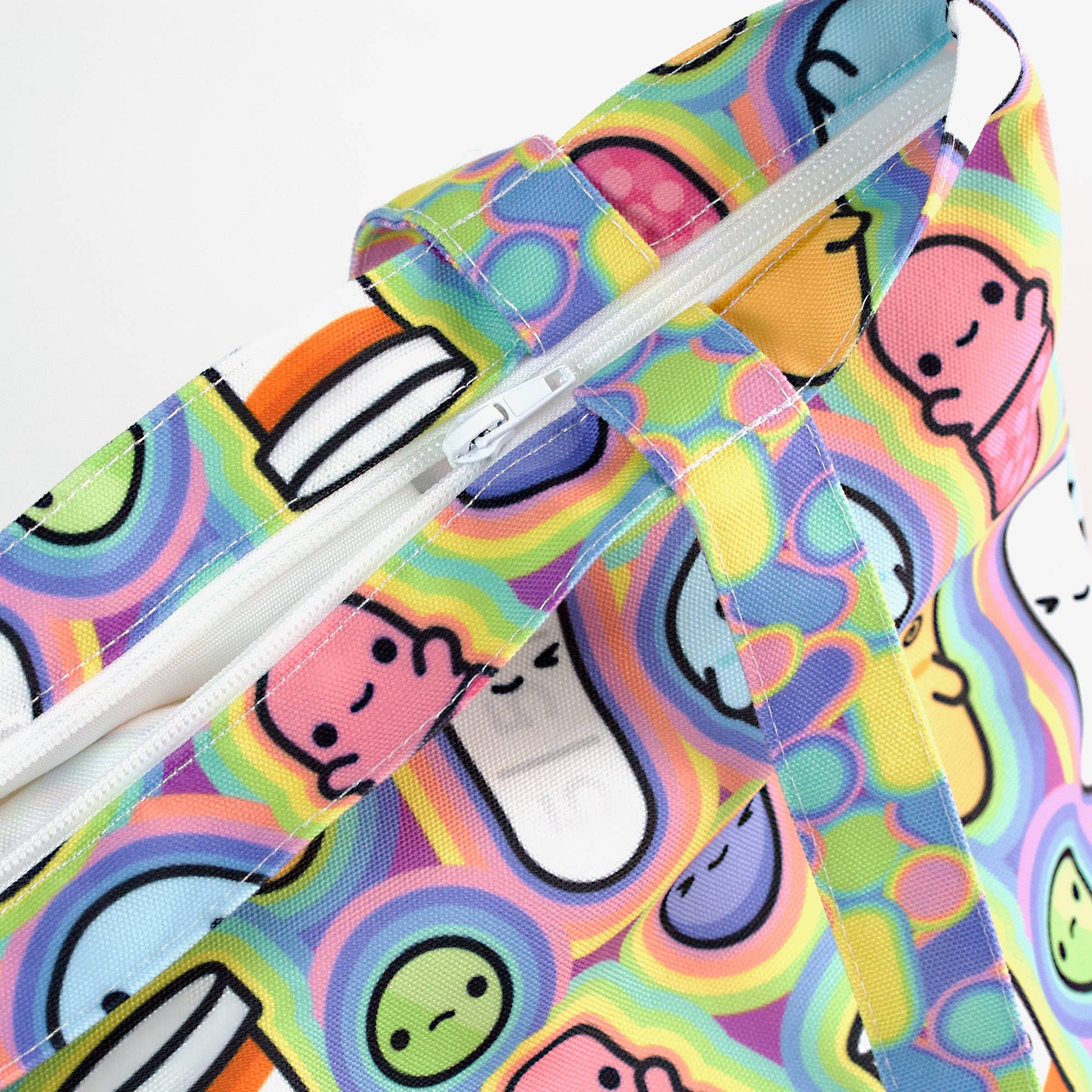 Prescription Pals Tote Bag - Zippered Pocket - Washable - Mellow Monkey