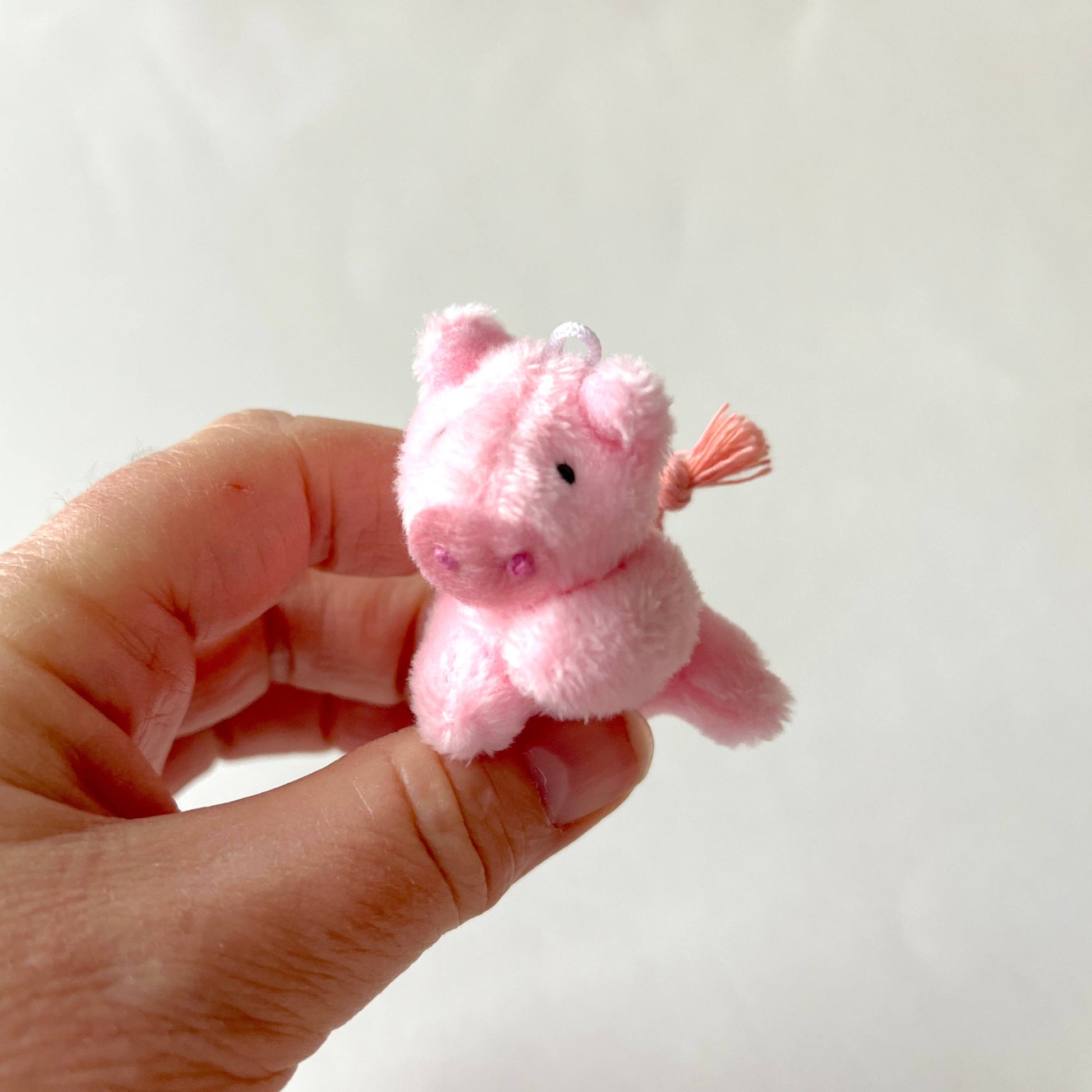 Miniature Plush Pig - Pink - 2-in - Mellow Monkey
