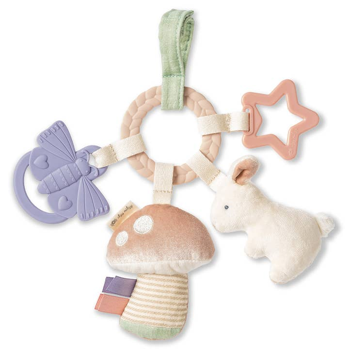 Bitzy Busy Ring™ Teething Activity Toy - Bunny - Mellow Monkey