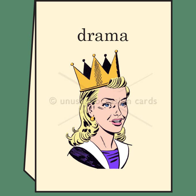 Drama Queen - Greeting Card - Mellow Monkey