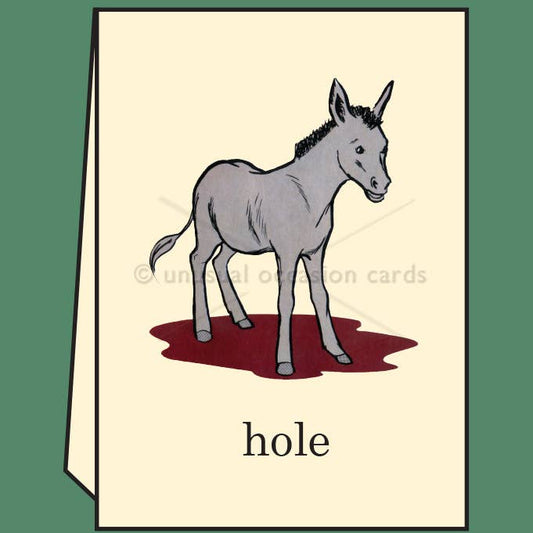 Asshole - Greeting Card