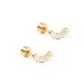 Screwback Stud Earrings - Abigail Pearl - Mellow Monkey