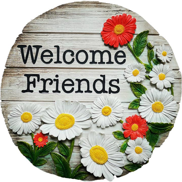 Welcome Friends - Stepping Stone and Wall Plaque - Mellow Monkey