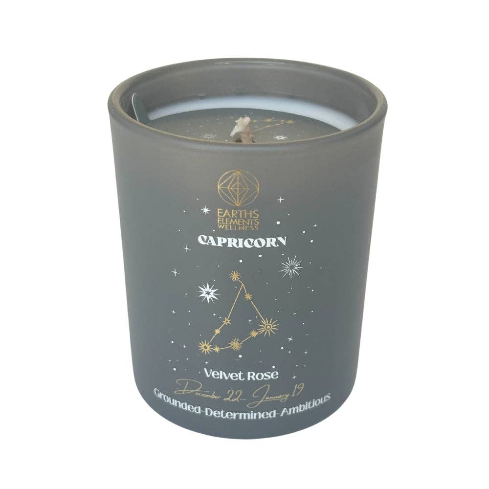 Capricorn - Zodiac Hand Poured Candle - Mellow Monkey