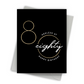 Ageless At 80 Happy Birthday Card – Luxe Gold Foil