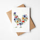 Chicken Plantable Wildflowers Greeting Card - Mellow Monkey