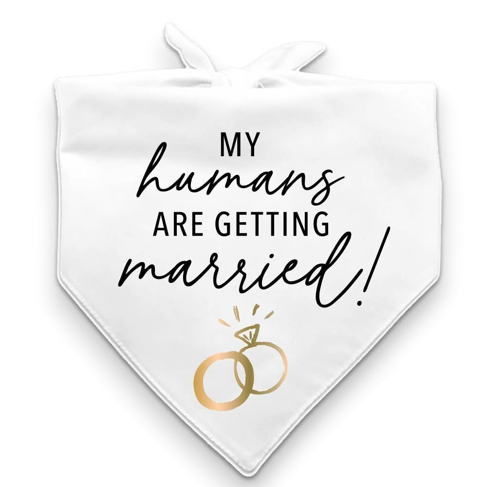 Pet Bridal Bandana | My Humans Are Getting Married - Mellow Monkey