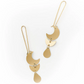 Rajani Moon Phase Gold Drop Earrings - Mellow Monkey