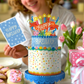 Freshcut Paper Confetti Birthday Cake Pop-Up Greeting Card - Mellow Monkey