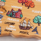 Connecticut Fish Kiss Cutting Board - 16-1/2-in - Mellow Monkey