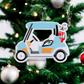 Golf Cart Personalized Ornament - Mellow Monkey