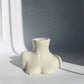 Concrete Female Bust Vase in Gray - 6-in - Mellow Monkey