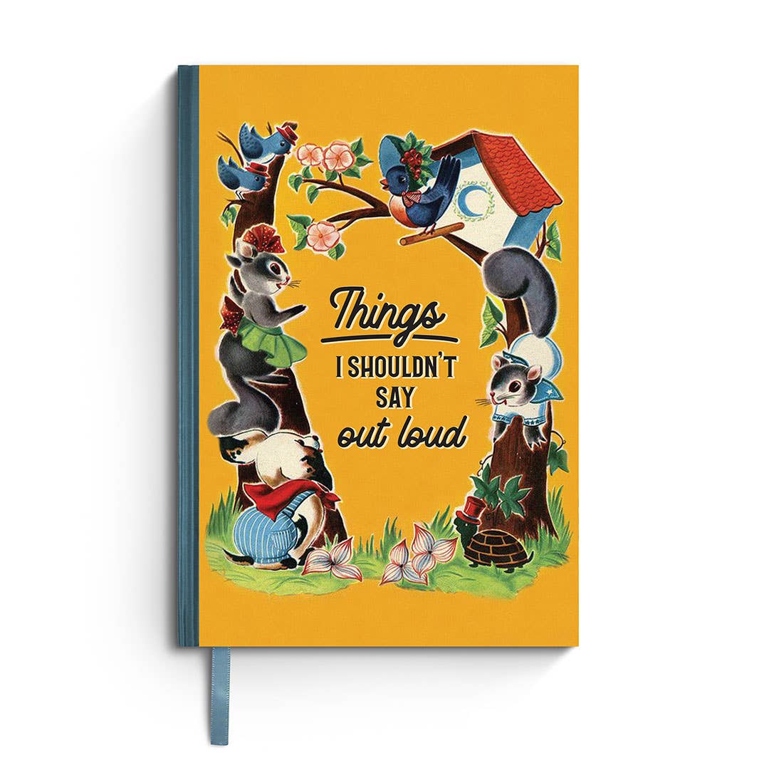 Things I Shouldn't Say Out Loud - Funny Vintage Notebook - Mellow Monkey