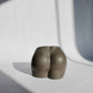 Concrete Booty Vase in Black - 4-in - Mellow Monkey