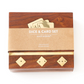 Game Night Box (5 Dice, Playing Cards) - Handcrafted Wood - Mellow Monkey