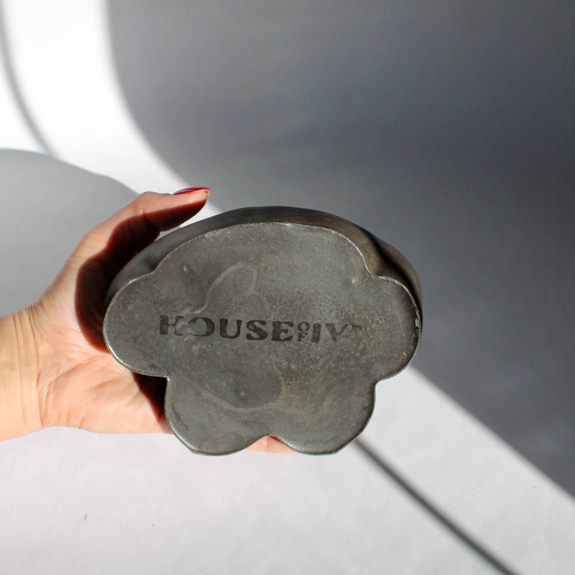 Concrete Female Bust Vase in Black - 6-in - Mellow Monkey