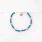 Lucky Bay Clay Bead Anklet - Teal/Orange - Mellow Monkey