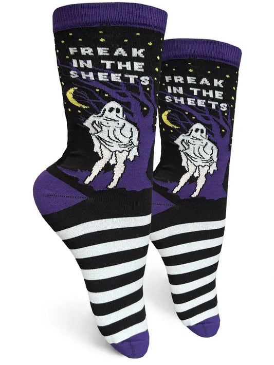 Freak in The Sheets - Women's Crew Socks - Mellow Monkey