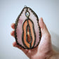 Stained Glass Suncatcher - Vagina - Juicy peach - Mellow Monkey