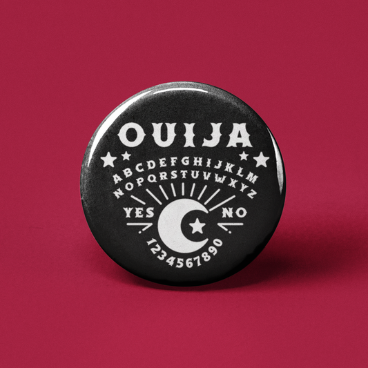 Ouija Board Pinback Button - 1.25" - Mellow Monkey