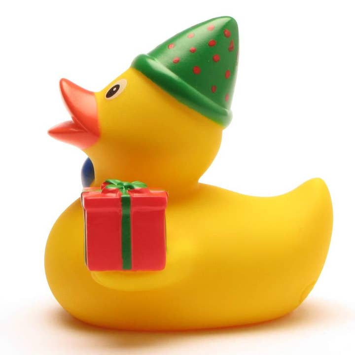 Green Hat Happy Birthday - Rubber Duck - Mellow Monkey