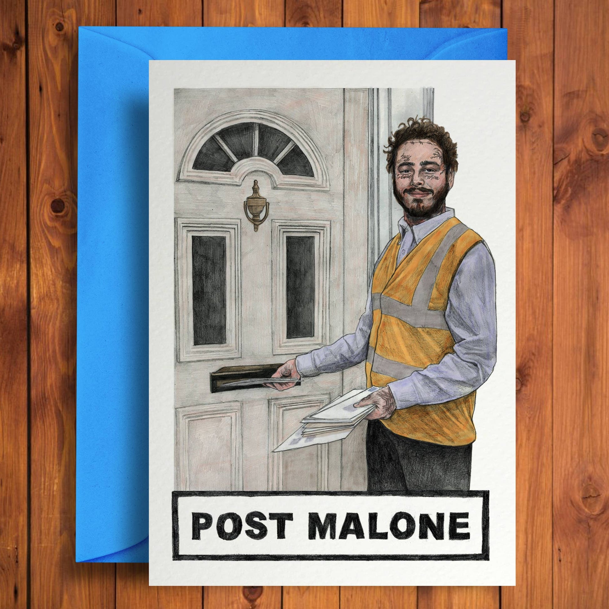 Post Malone - Greeting Card - Mellow Monkey