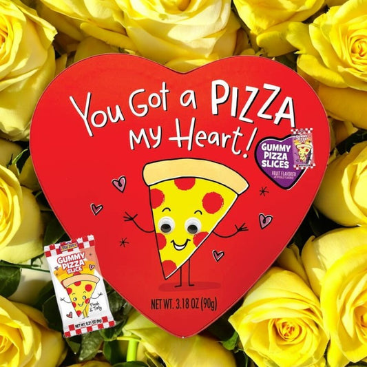 You Got A Pizza My Heart - Heart Shaped Box of Pizza Slice Gummies - 3.18-oz