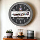 WWII Spitfire L.F. Mk. V b Aircraft Wall Clock - 14-in - Mellow Monkey