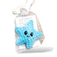Crocheted Positive Starfish Organza Bag with Greeting