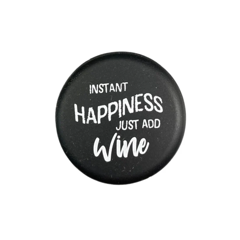 Instant Happiness, Just Add Wine - Capabunga Wine Bottle Top Seal - Mellow Monkey