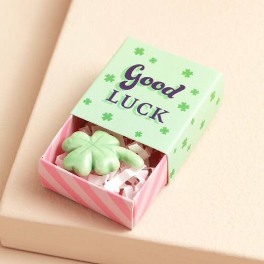 Good Luck - Tiny Matchbox Ceramic Token - Mellow Monkey