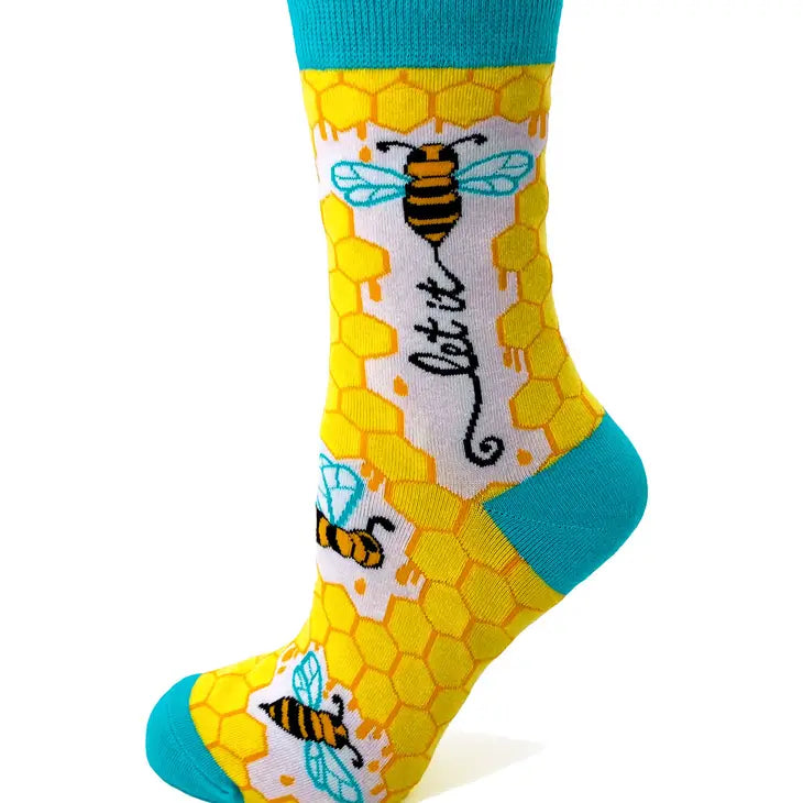 Let it Bee - Women's Crew Socks - Mellow Monkey