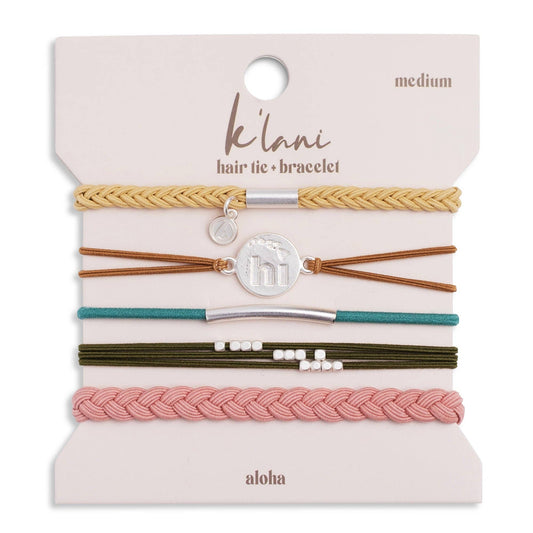 Aloha - Hair Tie Bracelets - Medium - Mellow Monkey