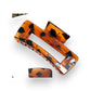 Leopard Cut Out Rectangle - Hair Clips - Mellow Monkey