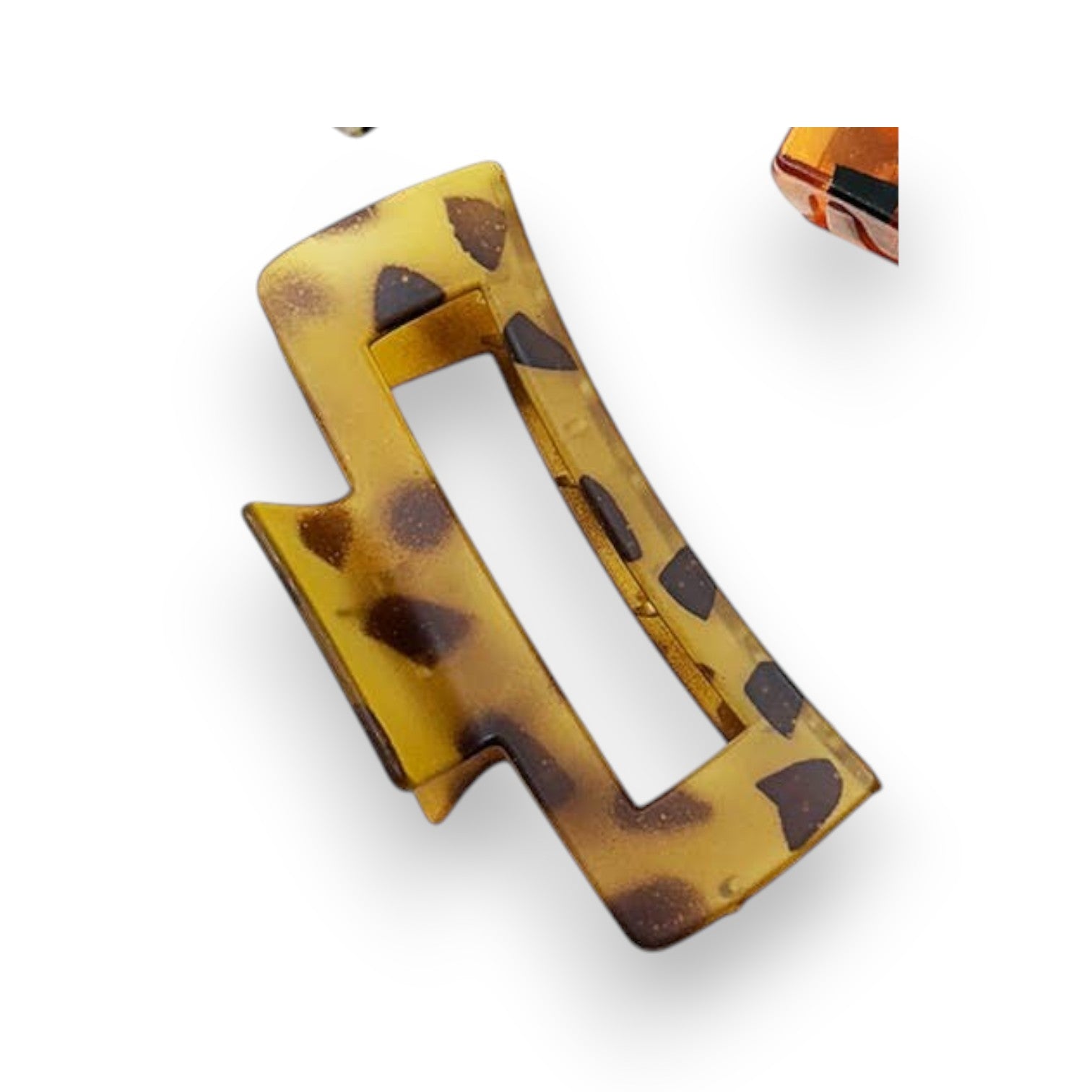 Leopard Cut Out Rectangle - Hair Clips - Mellow Monkey