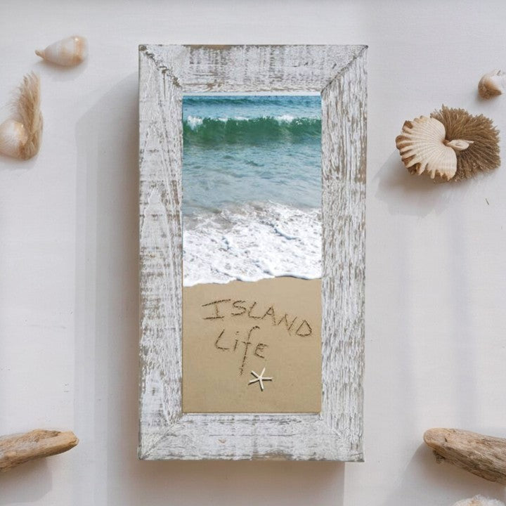 Island Life - Framed Waves - 10-1/2-in - Mellow Monkey