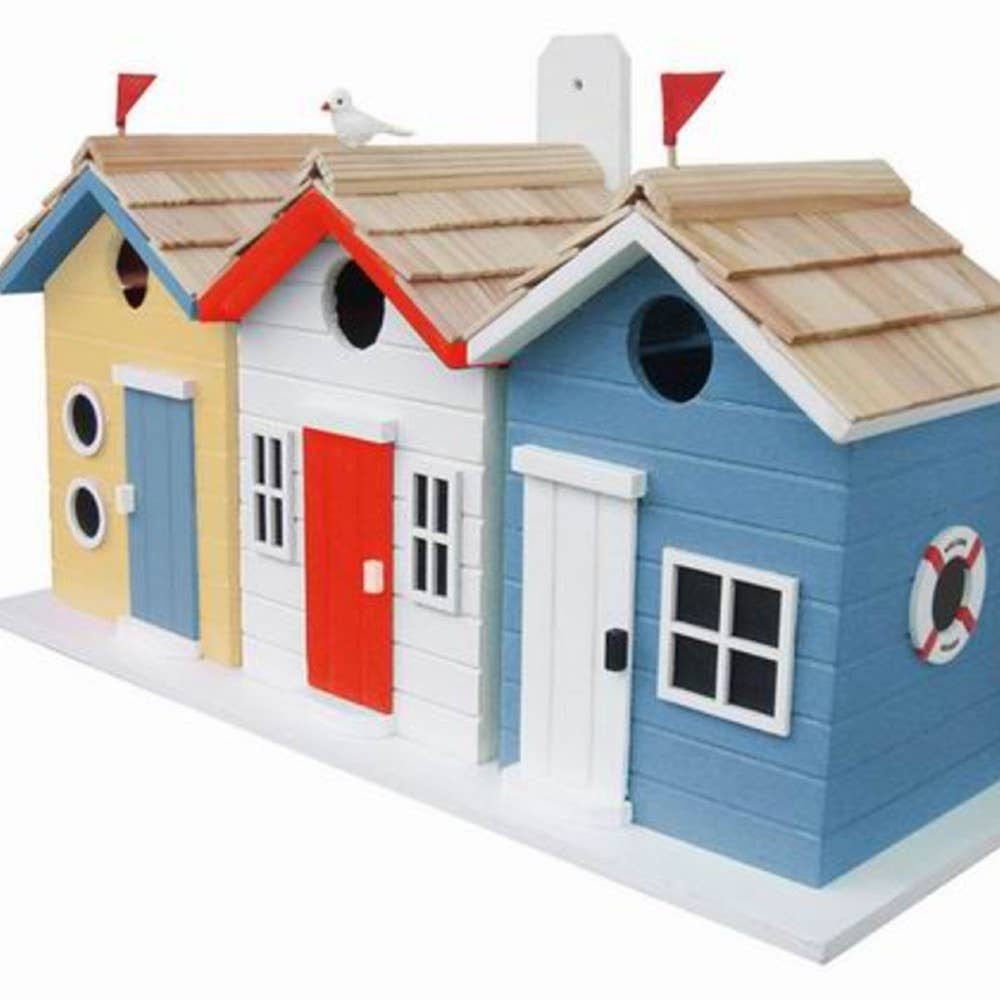 Brighton Beach Huts Birdhouse - Mellow Monkey