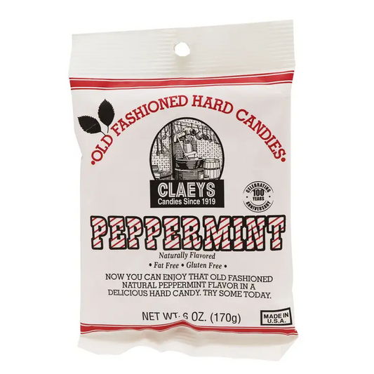 Nostalgic Old Fashioned Claey’s Peppermint Sanded Hard Candy - Mellow Monkey