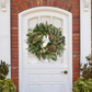 Eucalyptus Winter Wreath With Gold Accent Pine Cones - 18-in