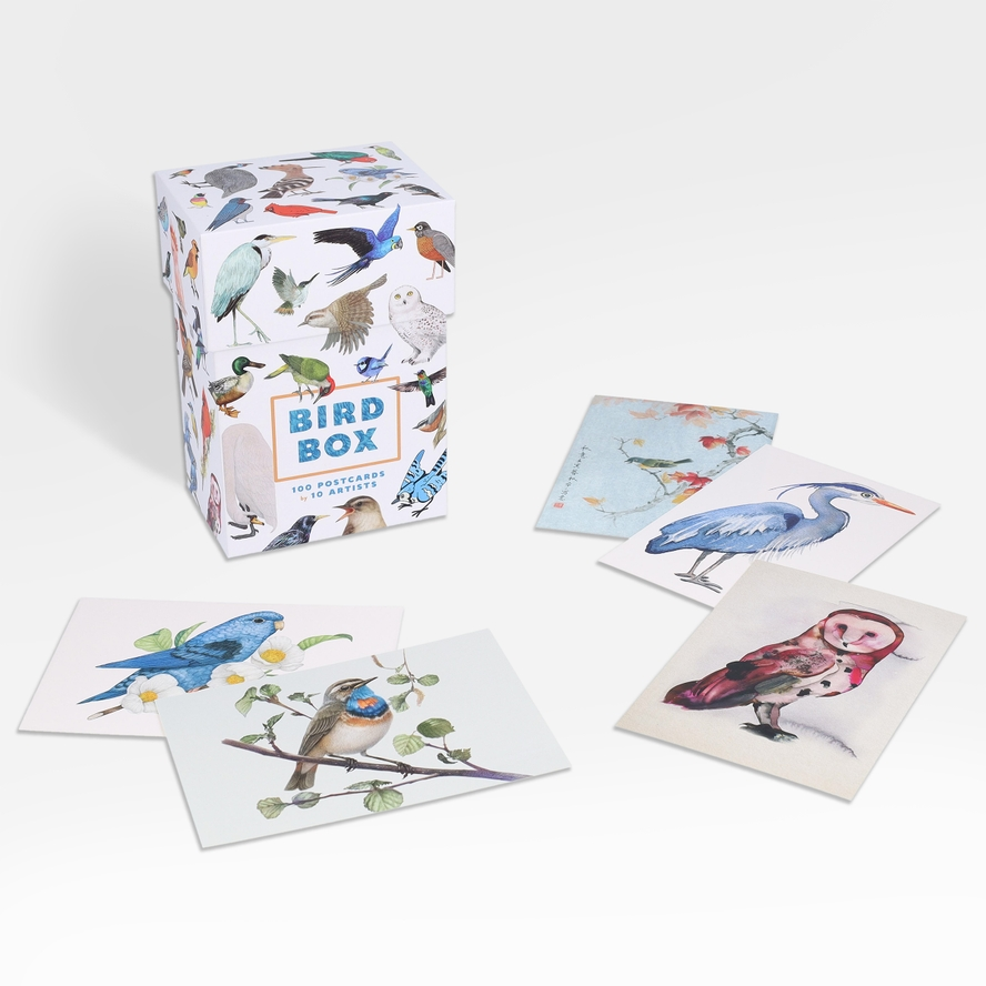 Bird Box - 100 Postcards from 10 Artists - Mellow Monkey