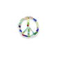 Sea Glass Peace Sign Sticker - 3-in - Mellow Monkey