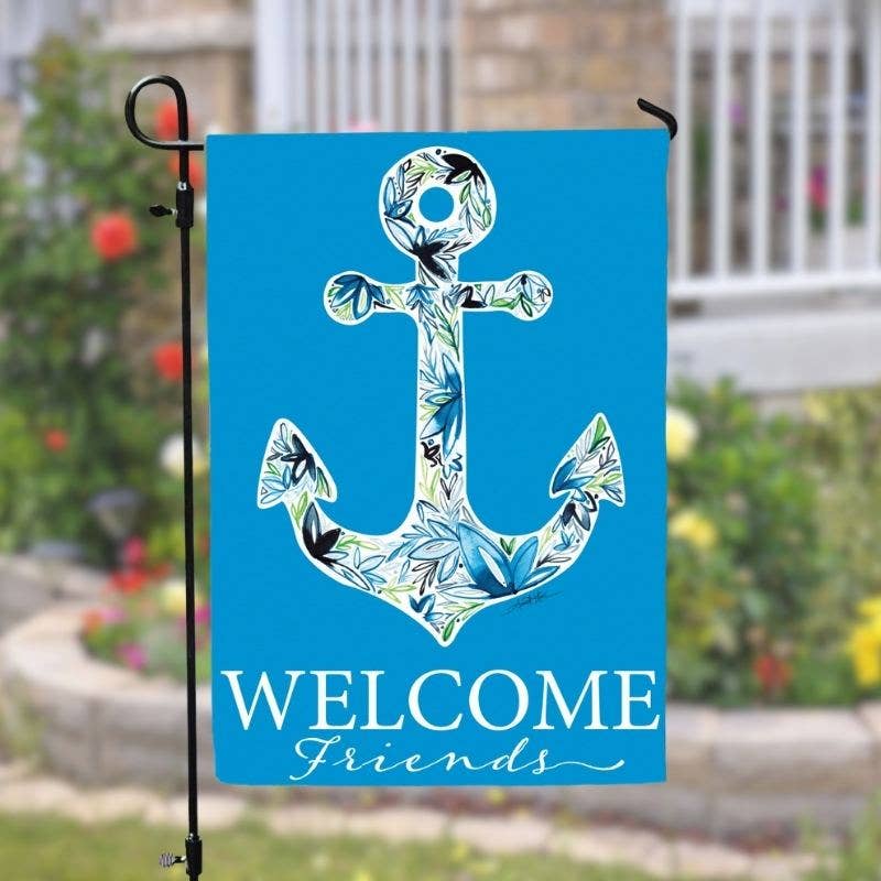 Anchor Design Double-Sided Garden Flag - Mellow Monkey