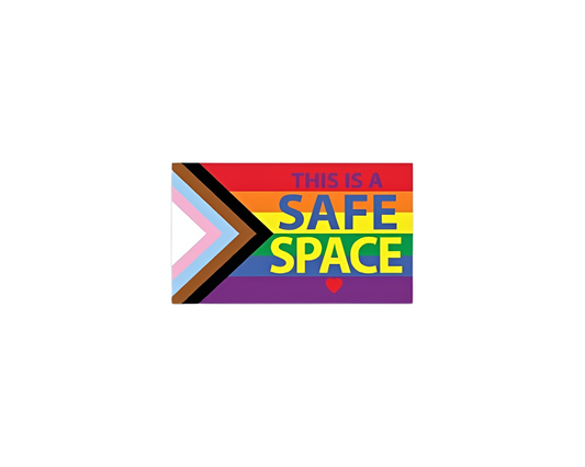 Daniel Quasar Safe Space Rainbow Flag Decal