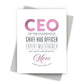 CEO Mom - Mother's Day Card - Mellow Monkey